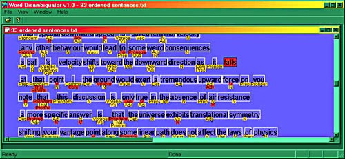 Semantic Sentence analysis